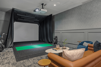 Golf simulator at 365 nicollet, minneapolis, mn 55401